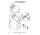 Whirlpool JJTF8500XLP1 cabinet and control diagram