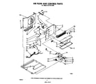Whirlpool AC1012XM1 air flow and control parts diagram