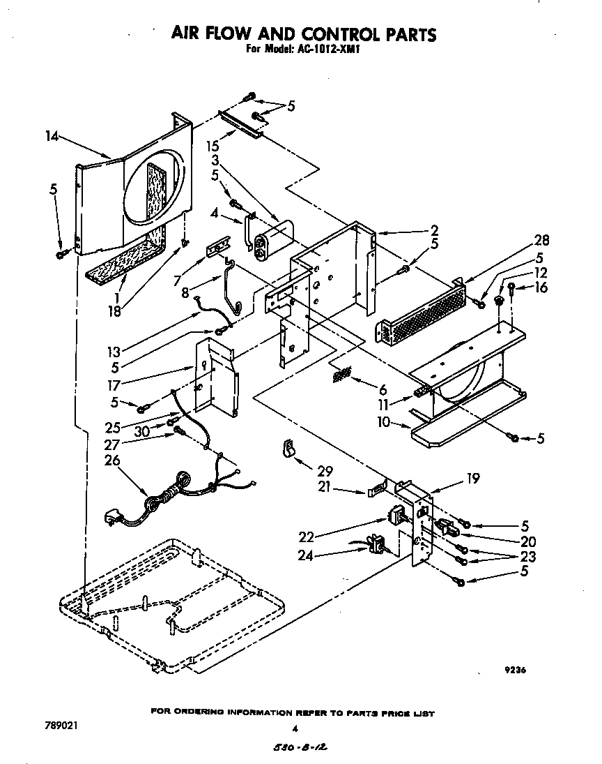 Air flow and control parts
