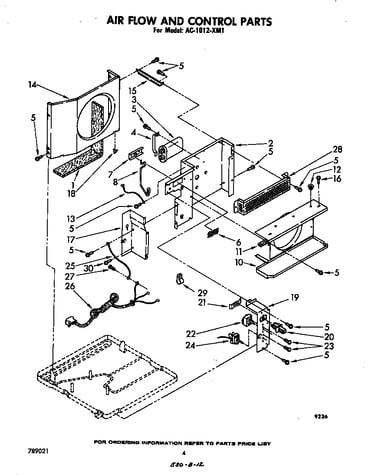 Air flow and control parts