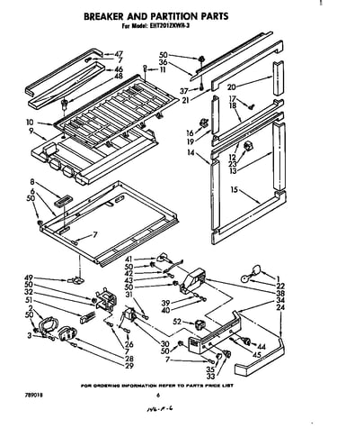 Breaker and partition
