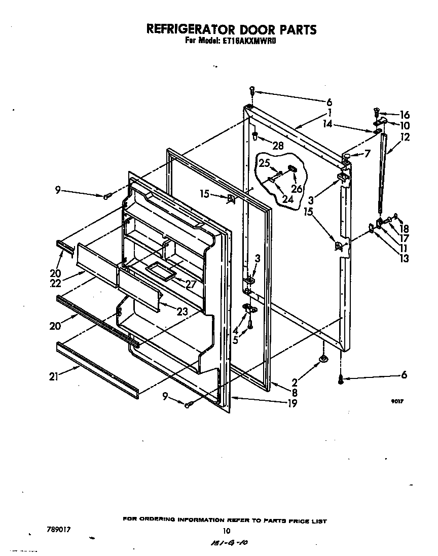Refrigerator door