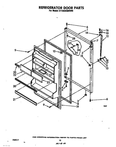 Refrigerator door