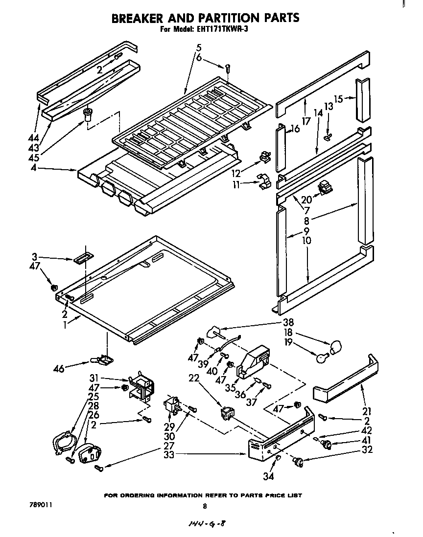 Breaker and partition