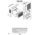 Whirlpool ACP492XM0 cabinet parts diagram