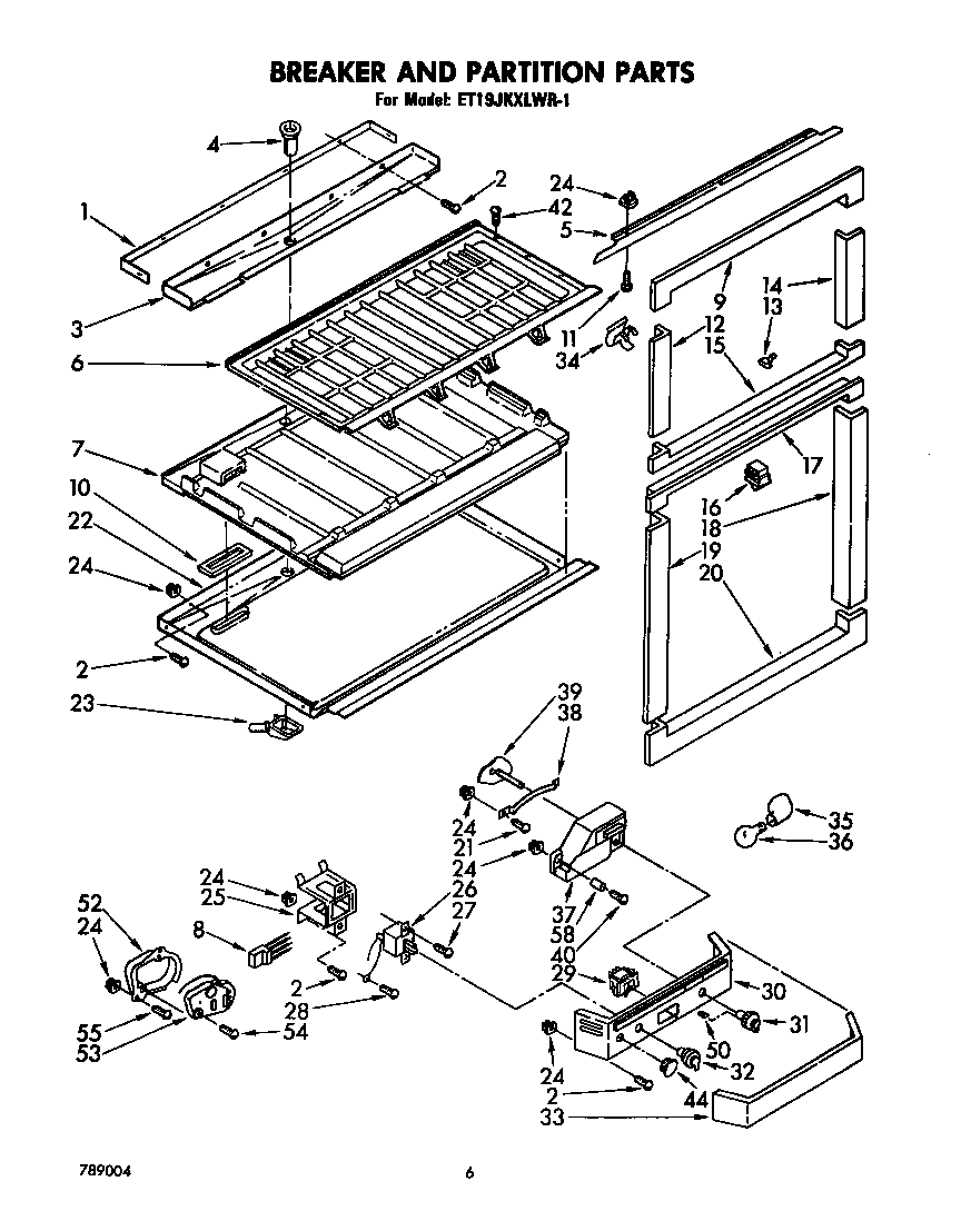 Breaker and partition