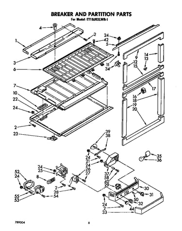 Breaker and partition
