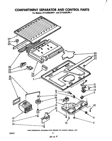 Compartment separator and control