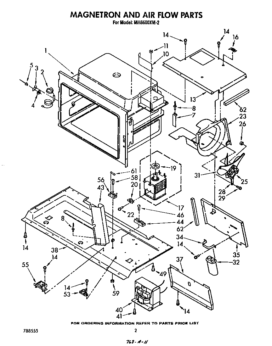 Magnetron and air flow