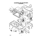 Whirlpool MH6700XM3 magnetron and air flow diagram