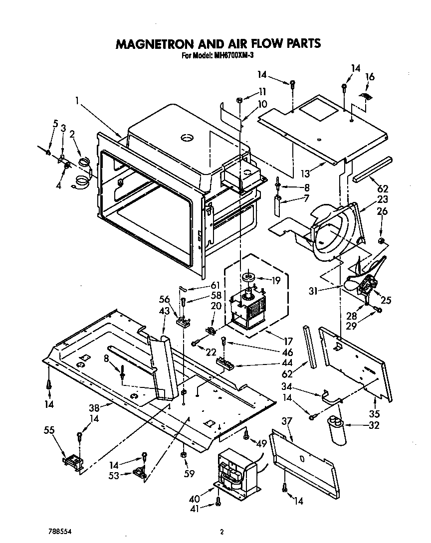 Magnetron and air flow