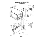 Whirlpool MW3000XP2 magnetron and airflow diagram