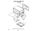 Whirlpool MW3000XP2 cabinet and stirrer diagram