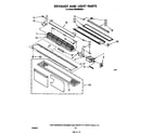 Whirlpool MH6600XM1 exhaust and light diagram