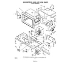 Whirlpool MH6700XM2 magnetron and air flow diagram