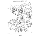 Whirlpool MH6600XM0 magnetron and air flow diagram