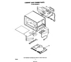 Whirlpool MW3500XP3 cabinet and stirrer diagram