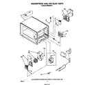 Whirlpool MW3520XP3 magnetron and airflow diagram