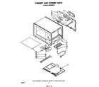 Whirlpool MW3520XP3 cabinet and stirrer diagram