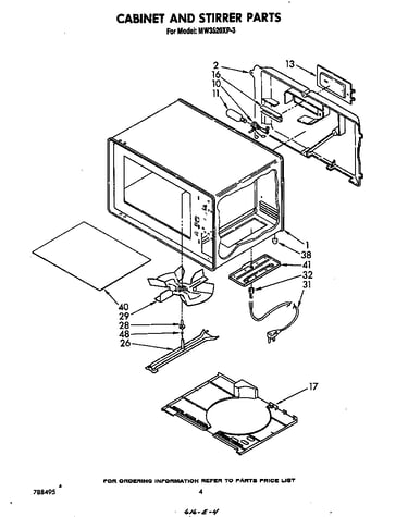 Cabinet and stirrer