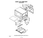 Whirlpool MW1500XP1 cabinet and stirrer diagram