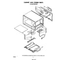 Whirlpool MW1200XP1 cabinet and stirrer diagram