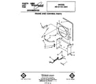 Whirlpool AD0122XM1 frame and control parts diagram
