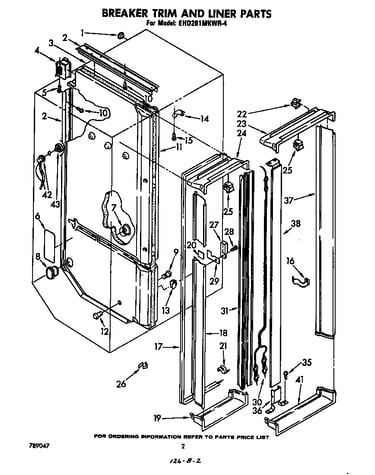 Breaker trim and liner