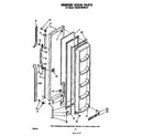 Whirlpool EHD261MKWR4 freezer door diagram