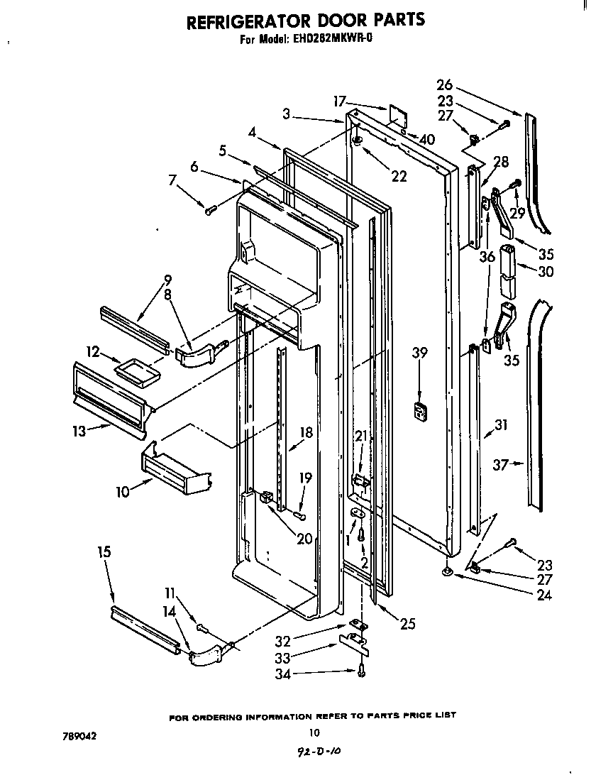 Refrigerator door