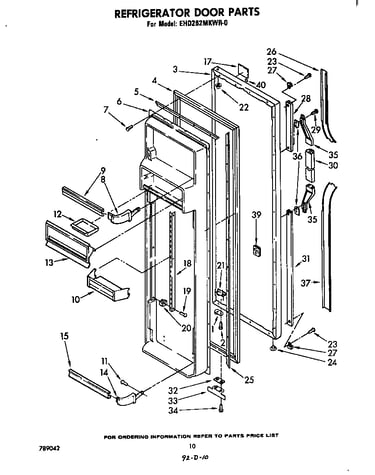 Refrigerator door