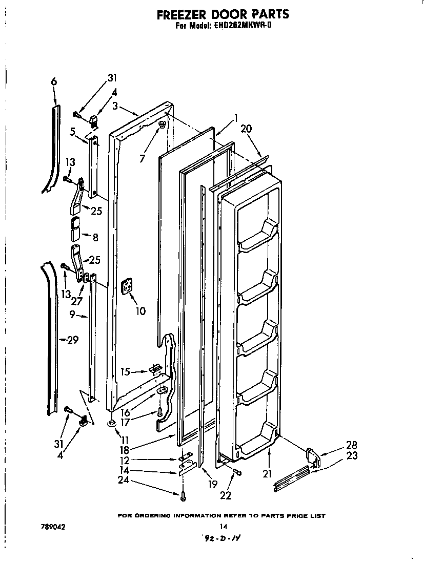 Freezer door