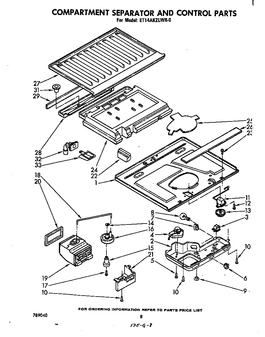 Compartment separator and control