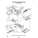 Whirlpool ACP502XM1 air flow and control parts diagram