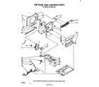 Whirlpool ACP502XM1 air flow and control parts diagram