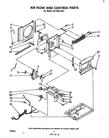 Air flow and control parts