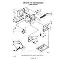 Whirlpool ACP492XM1 air flow and control parts diagram