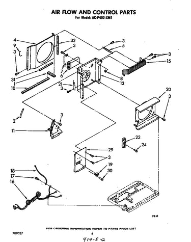 Air flow and control parts