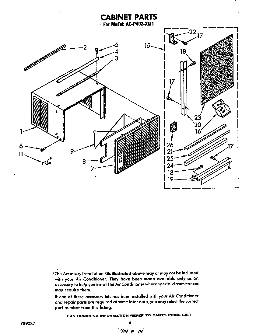 Cabinet parts
