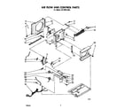 Whirlpool ACP052XM1 air flow and control parts diagram