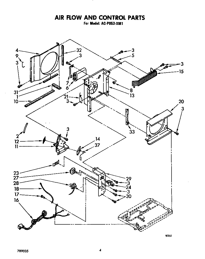 Air flow and control parts