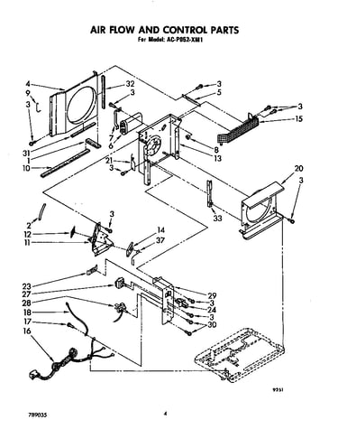 Air flow and control parts