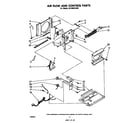 Whirlpool AC0052XM1 air flow and control parts diagram
