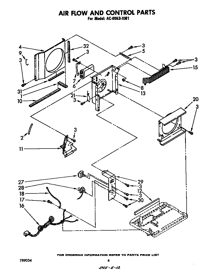 Air flow and control parts