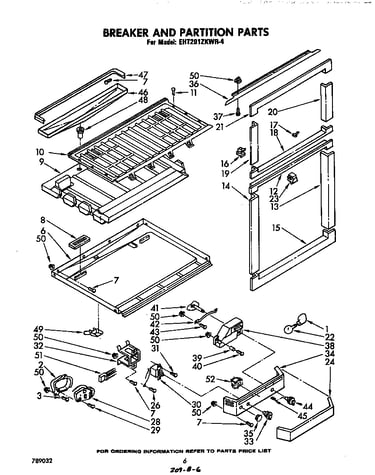 Breaker and partition
