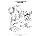 Whirlpool AC1002XM0 air flow and control parts diagram
