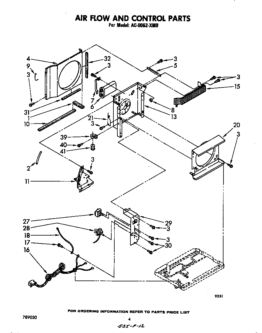 Air flow and control parts