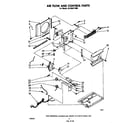 Whirlpool AC0062XM0 air flow and control parts diagram