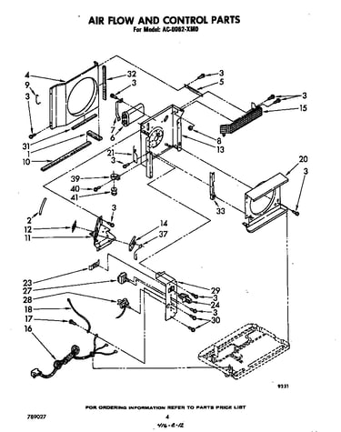 Air flow and control parts