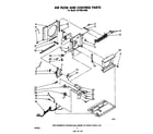 Whirlpool ACP052XM0 air flow and control parts diagram